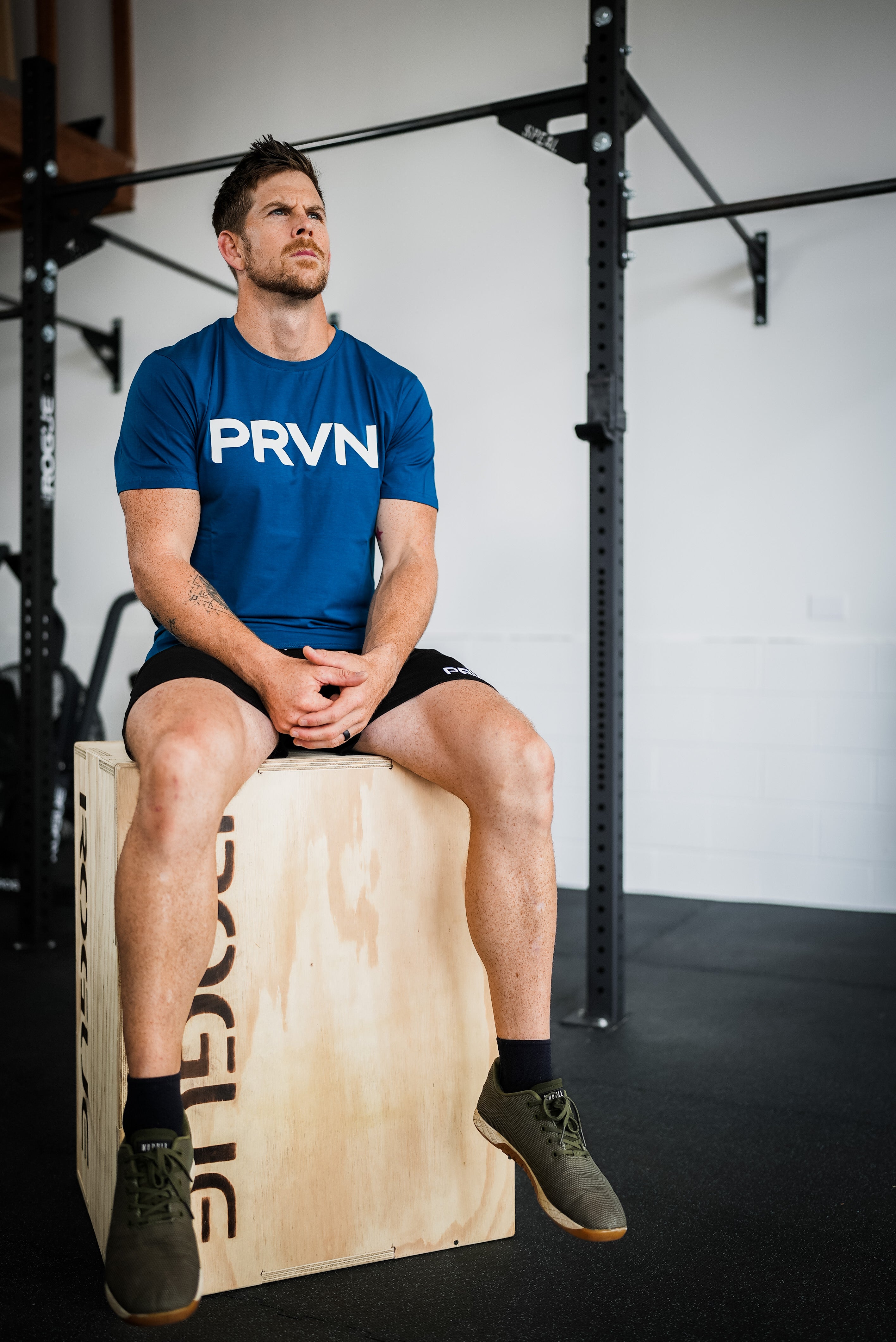 PRVN Staple Tee Navy - prvnfitness