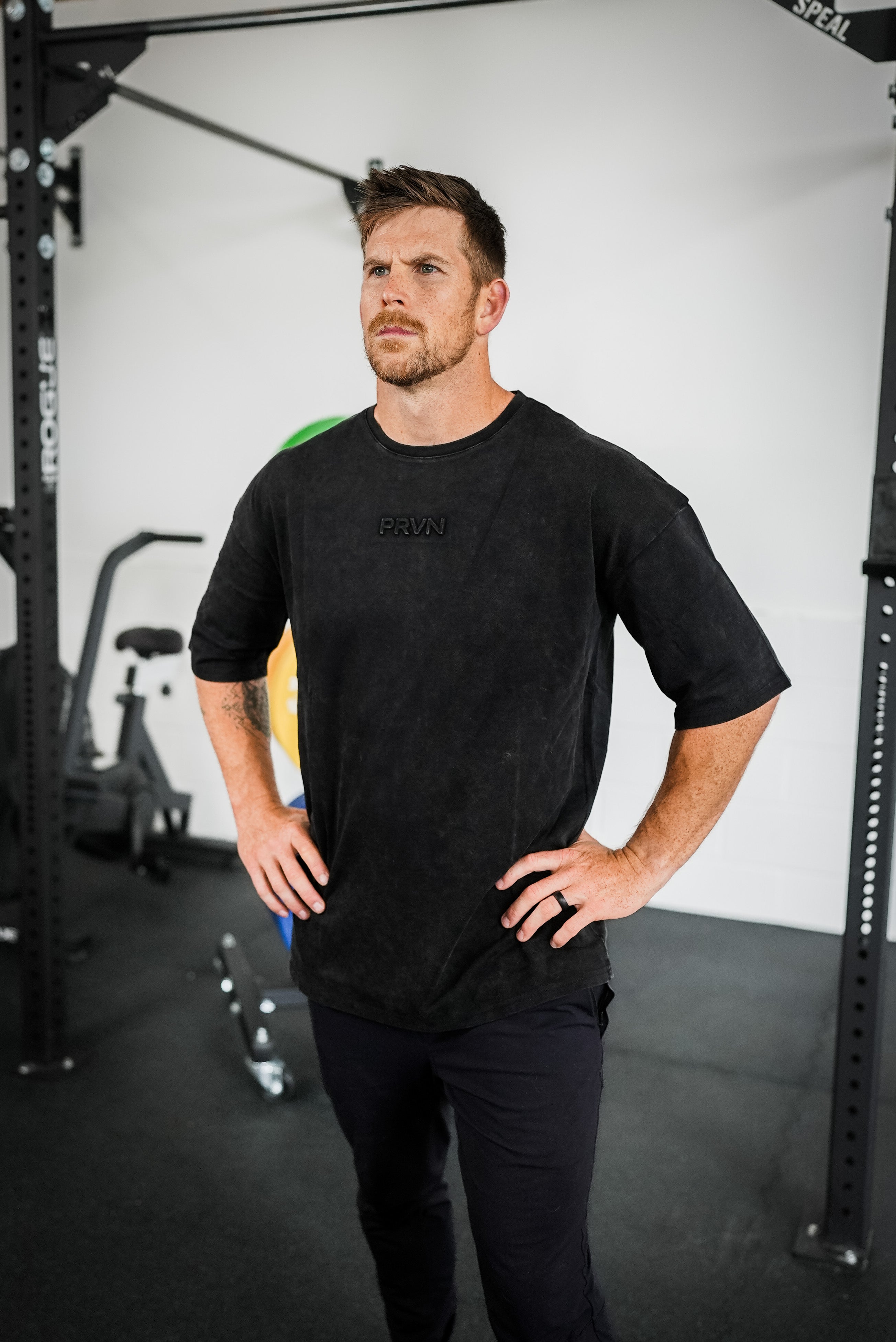 PRVN Charcoal Acid Wash Shirt - prvnfitness