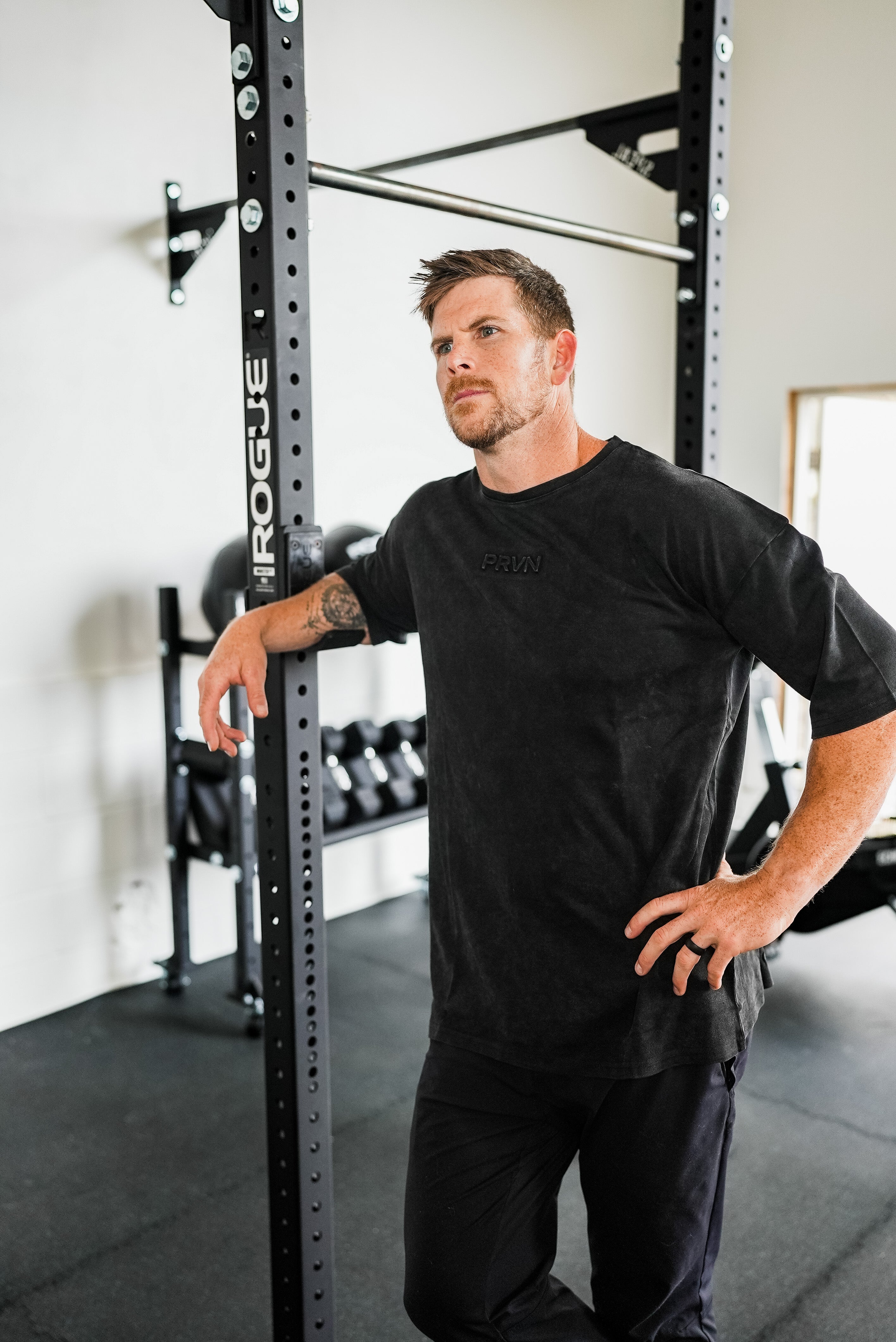 PRVN Charcoal Acid Wash Shirt - prvnfitness