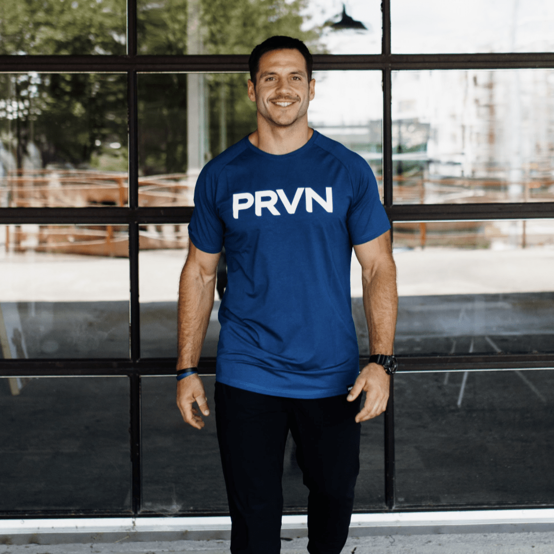 PRVN Staple Tee Navy - prvnfitness