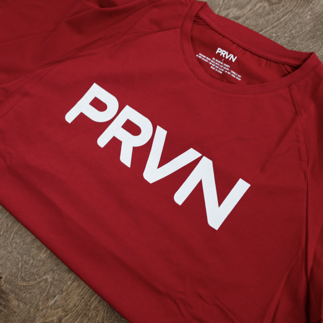 PRVN Staple Tee Maroon - prvnfitness