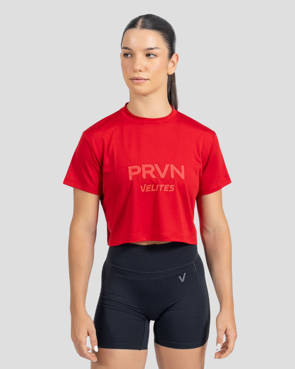 PRVN x VELITES CROP T-SHIRT