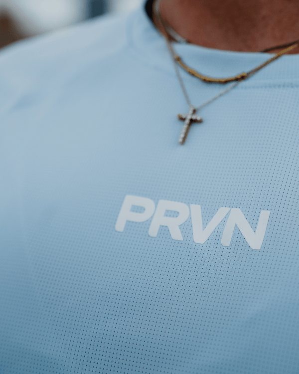 PRVN Performance Tee - Sky Blue