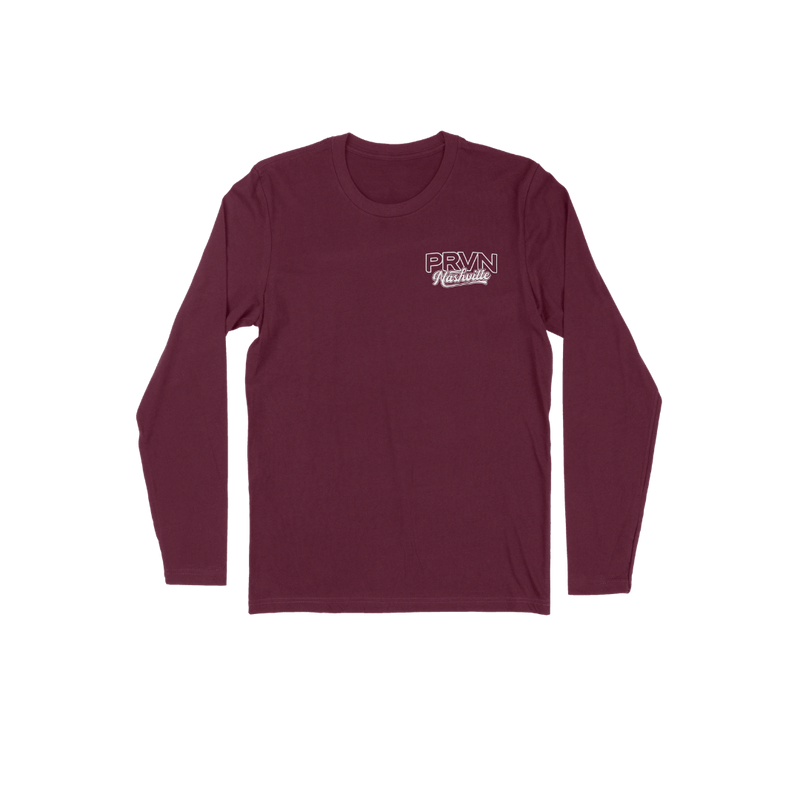 PRVN Nashville Long Sleeve Tee - Maroon