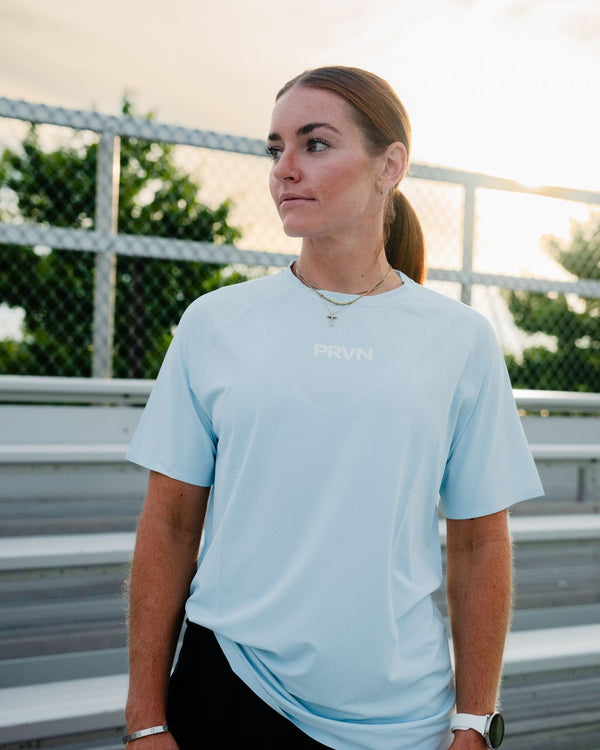 PRVN Performance Tee - Sky Blue