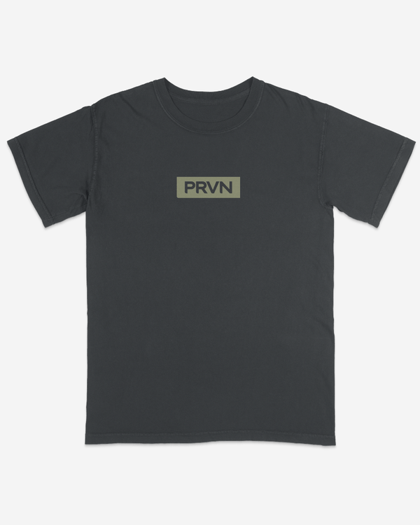 PRVN - Black/Olive Tee