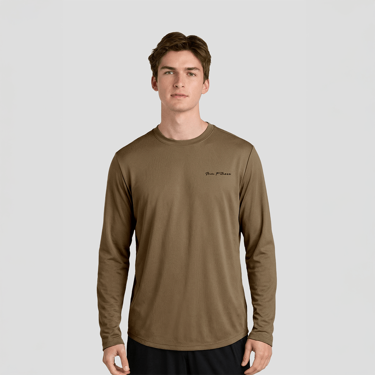 PRVN SIGNATURE LONG SLEEVE - OLIVE – PRVN FITNESS