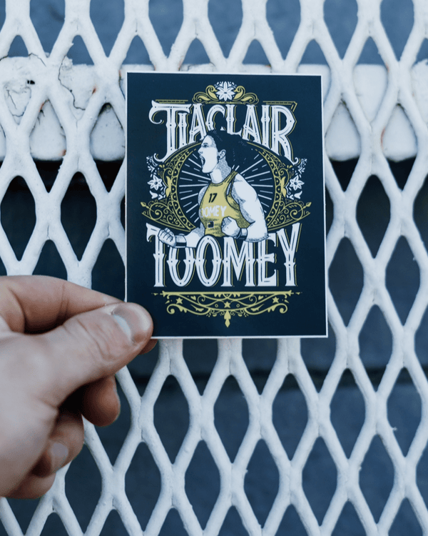 Tia- Clair Toomey Navy/Gold PRVN Sticker